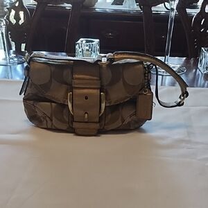 Coach Brown Signature Shoulder Bag